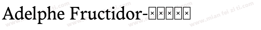 Adelphe Fructidor字体转换